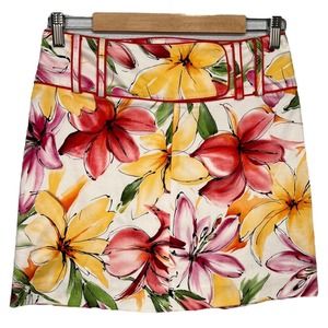 Vintage Cache Floral Tropical Retro Y2K Mini Pencil Skirt 2